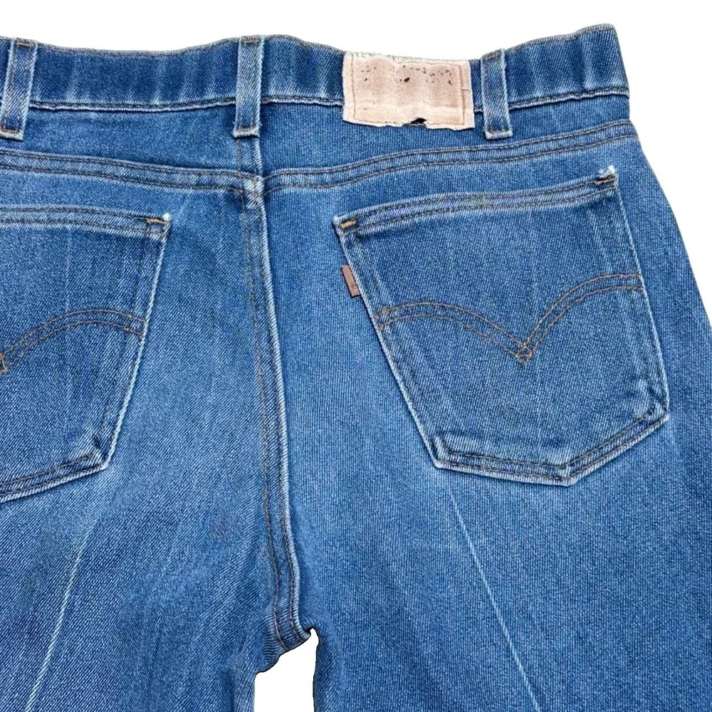 Levis 547 Jeans 32x30 Vintage Blue Cotton Poly USA Made